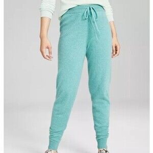 Charter Club Cashmere Knitted Pull On Jogger Pants with Tie Waist